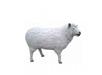 Modern design sheep animal garden decoration plastic sculpture white new