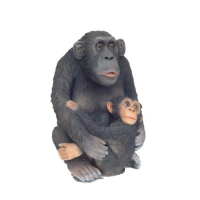 Ape figure abstract figures statues modern silver painted new 75cm statue New