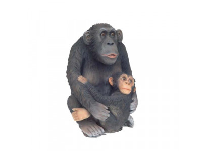 Ape figure abstract figures statues modern silver painted new 75cm statue New