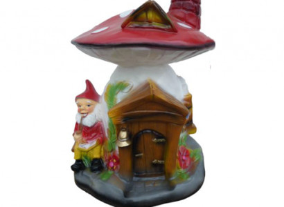 Sculpture Mushroom House Statue Garden Figures 75cm Statues Sculptures Figure New