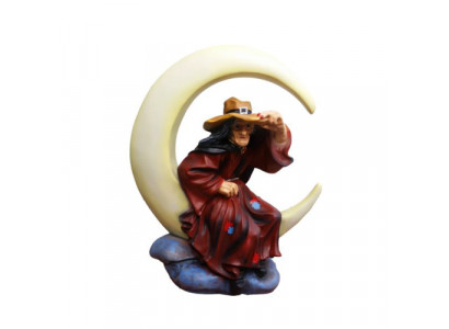Deco Figure Statue Sculpture 80 cm Figures Statues Sculptures Witch Moon New P133