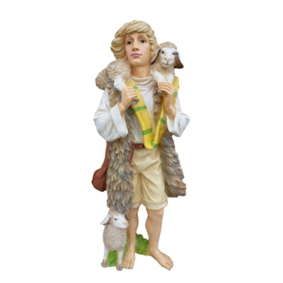 Decorative Figure Statue Sculpture 80 cm Figures Statues Sculptures Garden Shepherd P96
