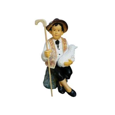 Decorative figure statue sculpture 80 cm figures statues sculptures young shepherd new P123