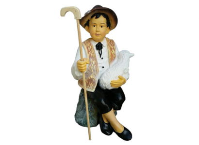 Decorative figure statue sculpture 80 cm figures statues sculptures young shepherd new P123