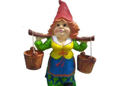 Garden Gnome 73cm Garden Decoration Figures Statues Figure Woman Water New