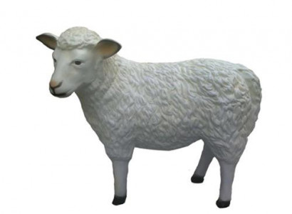Sheep Decorative Statue Garden Figures Statues 80 cm Life-size Figure