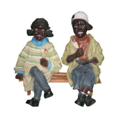Decorative Figure Statue Sculpture 34 cm Figures Statues Sculptures Black Children P39