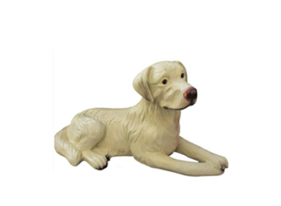 Dog figure dog figurines statues modern beige painted new 88cm statue sculpture