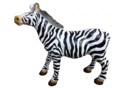 Modern design zebra animal garden ornament made of plastic decoration sculpture 70cm new