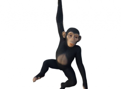 Ape figure abstract figures statues modern silver painted new 95cm statue new