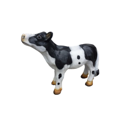 Cow calf cattle butcher advertisement meatworker animal stand-out eye-catcher statue 58 cm