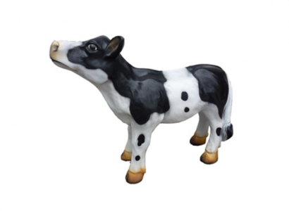 Cow calf cattle butcher advertisement meatworker animal stand-out eye-catcher statue 58 cm