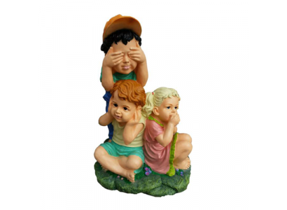 Decorative figurine statue sculpture 48 cm figures statues sculptures hiding children