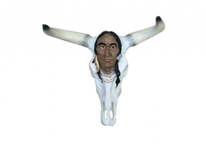 Bull Cow Skull Decoration Not Real 54 cm Wall Design Indian Skull New