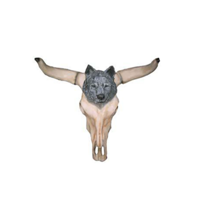 Bull Cow Skull Decoration Not Real 54cm Wall Design Water Buffalo Skull