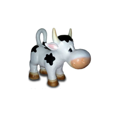 Decoration Garden Plastic Figures Hand-Painted Figure Statue Funny Cow 45cm New