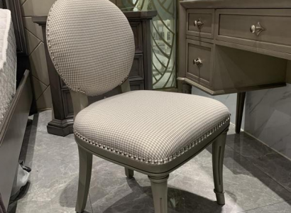 Dining room wooden furniture chairs luxury design upholstered chair seating gray wooden chair
