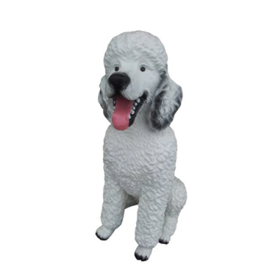 Poodle Decorative Statue Garden Figures Statues 62cm Life-Size Figure Plastic