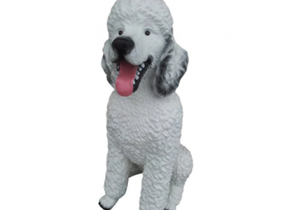 Poodle Decorative Statue Garden Figures Statues 62cm Life-Size Figure Plastic