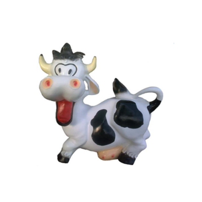 Decoration Garden Plastic Figures Hand-Painted Figure Statue Funny Cow 40cm New