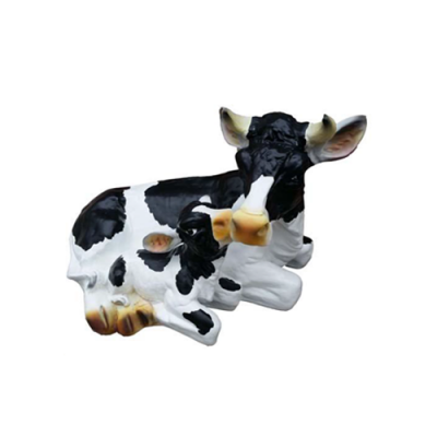 Decoration garden plastic figures hand-painted figure statue funny cow 36cm new