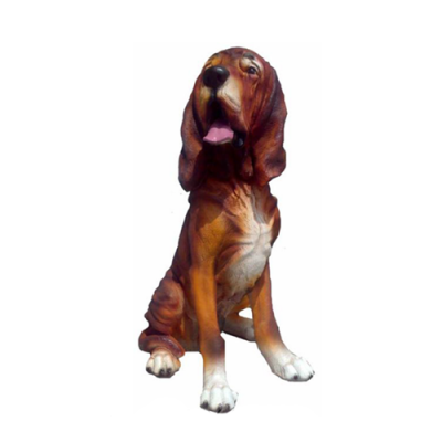 Dog Decorative Statue Garden Figures Statues 45cm Life-Size Figure Plastic