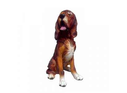 Dog Decorative Statue Garden Figures Statues 45cm Life-Size Figure Plastic