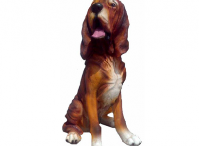 Dog Decorative Statue Garden Figures Statues 45cm Life-Size Figure Plastic