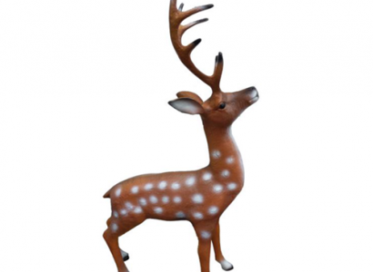 Beautiful decorative modern sculpture of a deer, figure height 75 cm.