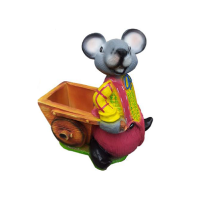 Decorative modern beautiful sculpture mouse, figure height 60 cm