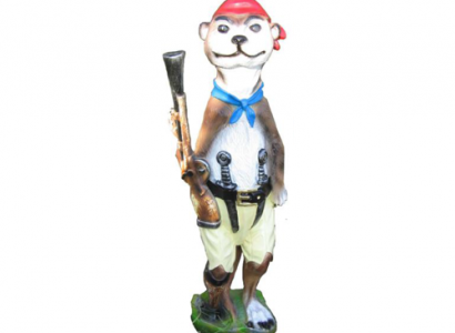 Modern Design Ferret Pirate Garden Plastic Decoration Decor Sculpture 60cm