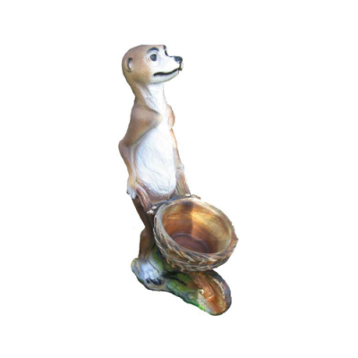 Modern design ferret garden plastic deco sculpture 60cm statue decoration
