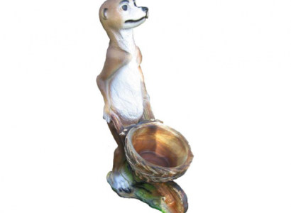Modern design ferret garden plastic deco sculpture 60cm statue decoration