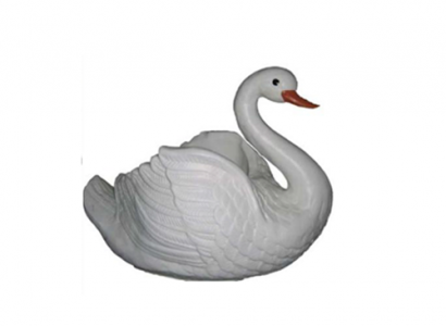 Swan Decorative Statue Garden Figures Statues 34cm Life-size Figure Plastic