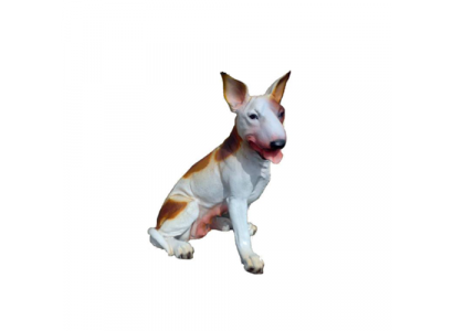 Dog Decorative Statue Garden Figures Statues 47cm Life-Size Figure Plastic