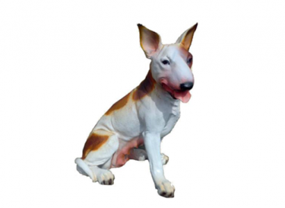 Dog Decorative Statue Garden Figures Statues 47cm Life-Size Figure Plastic