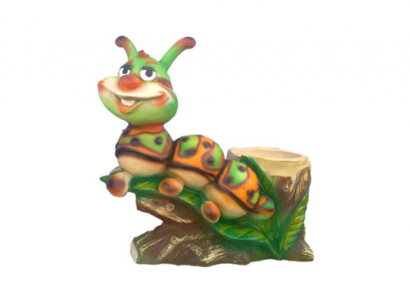 Garden Caterpillar 70cm Garden Decoration Figures Statues Figure Hand Painted New