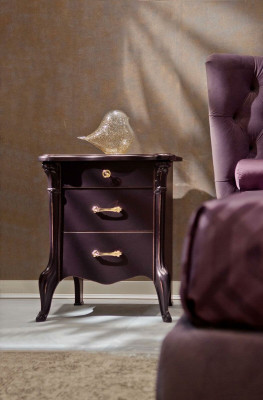 3-piece bedroom set bed 2x nightstand console double upholstered beds hotel