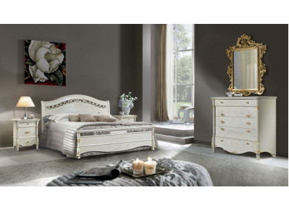 Bedroom set bed + 2x nightstand upholstered luxury beds double hotel beds