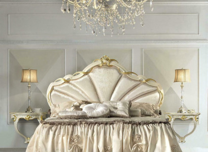 Classic bed frame beds - Double bed 180x200cm - Baroque Rococo Italy