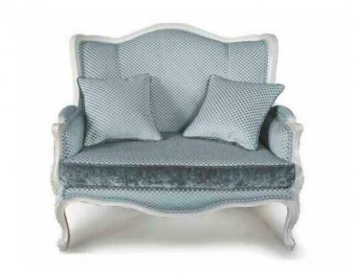 Couch Textile Fabric Sofa Noble Design Designer 2-Seater Furniture Classic Furniture
