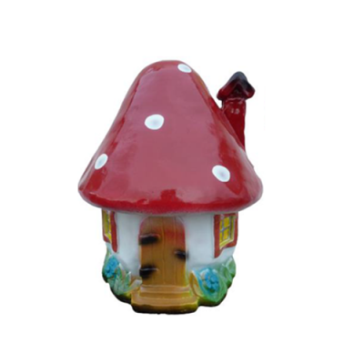 Sculpture Mushroom House Statue Garden Figures 44cm Statues Sculptures Figure New