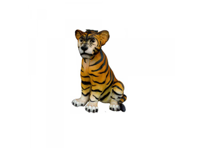 Decoration Garden Plastic Figures Hand-painted Figure Statue Tiger 35 cm Statues