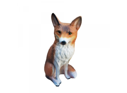 Beautiful decorative sculpture of a fox, figure height 48 cm.