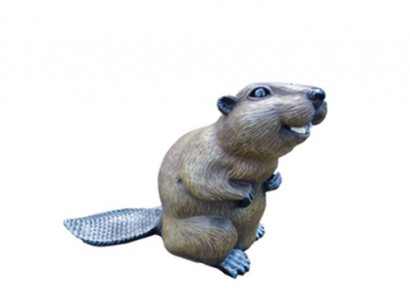 Beaver Figure Statue Statues Figures Garden Winter Decor Sculpture Decoration 40 cm