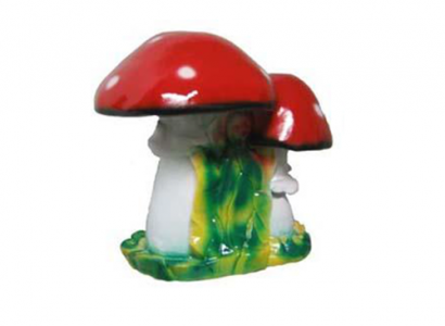 Sculpture Mushroom House Statue Garden Figures 45cm Statues Sculptures Figure New L6