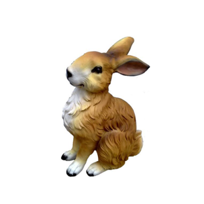 Decorative Hare Statue Garden Figurines Statues 38cm Life-Size Figure Plastic New