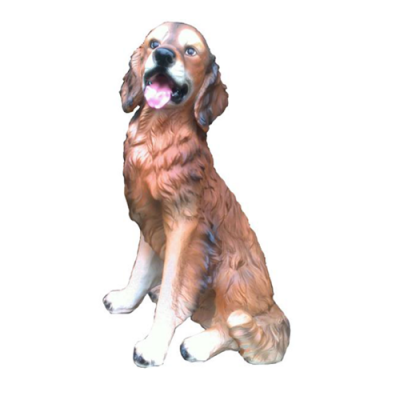 Dog figure abstract figures statues modern brown painted 55cm statue sculpture