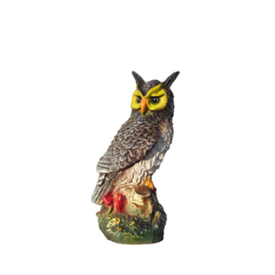 Owl Bird Figure Statue Garden Decoration Sculpture Decor Sculptures