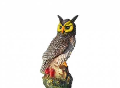 Owl Bird Figure Statue Garden Decoration Sculpture Decor Sculptures